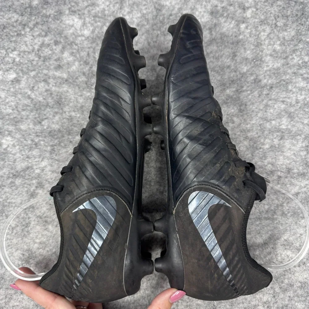 Nike Tiempo Legend 7 Soccer Cleats Mens Sz 12 FG AO2597-001 Blackout Black